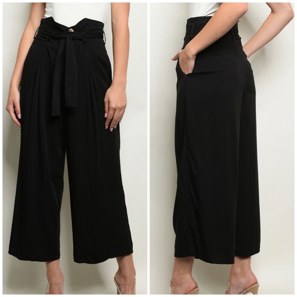 ☀️LAST3️⃣//BLACK PAPER BAG PANTS - Picture 3 of 7